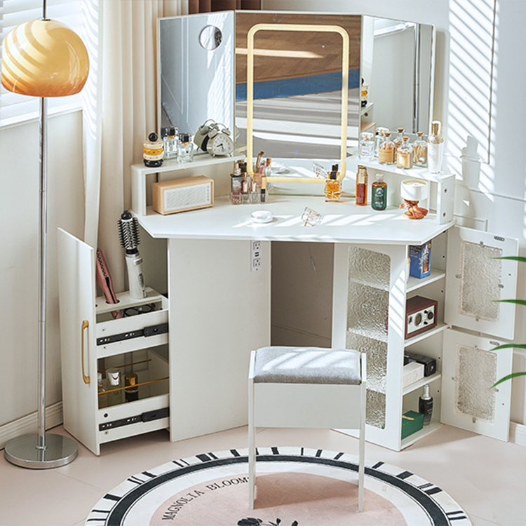 A dresser with a light-emitting diode in the Jane Wind