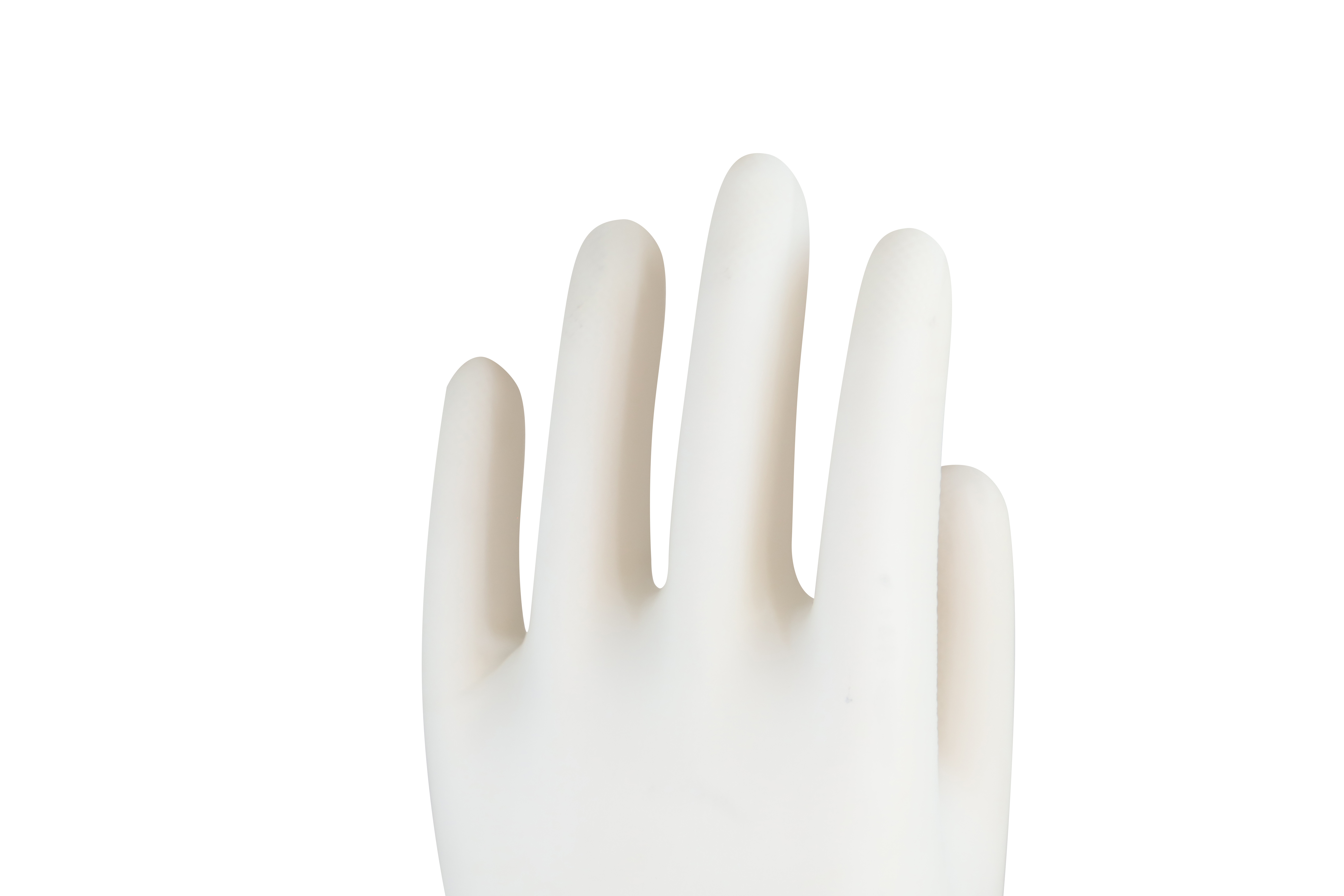 White nitrile Protective Gloves