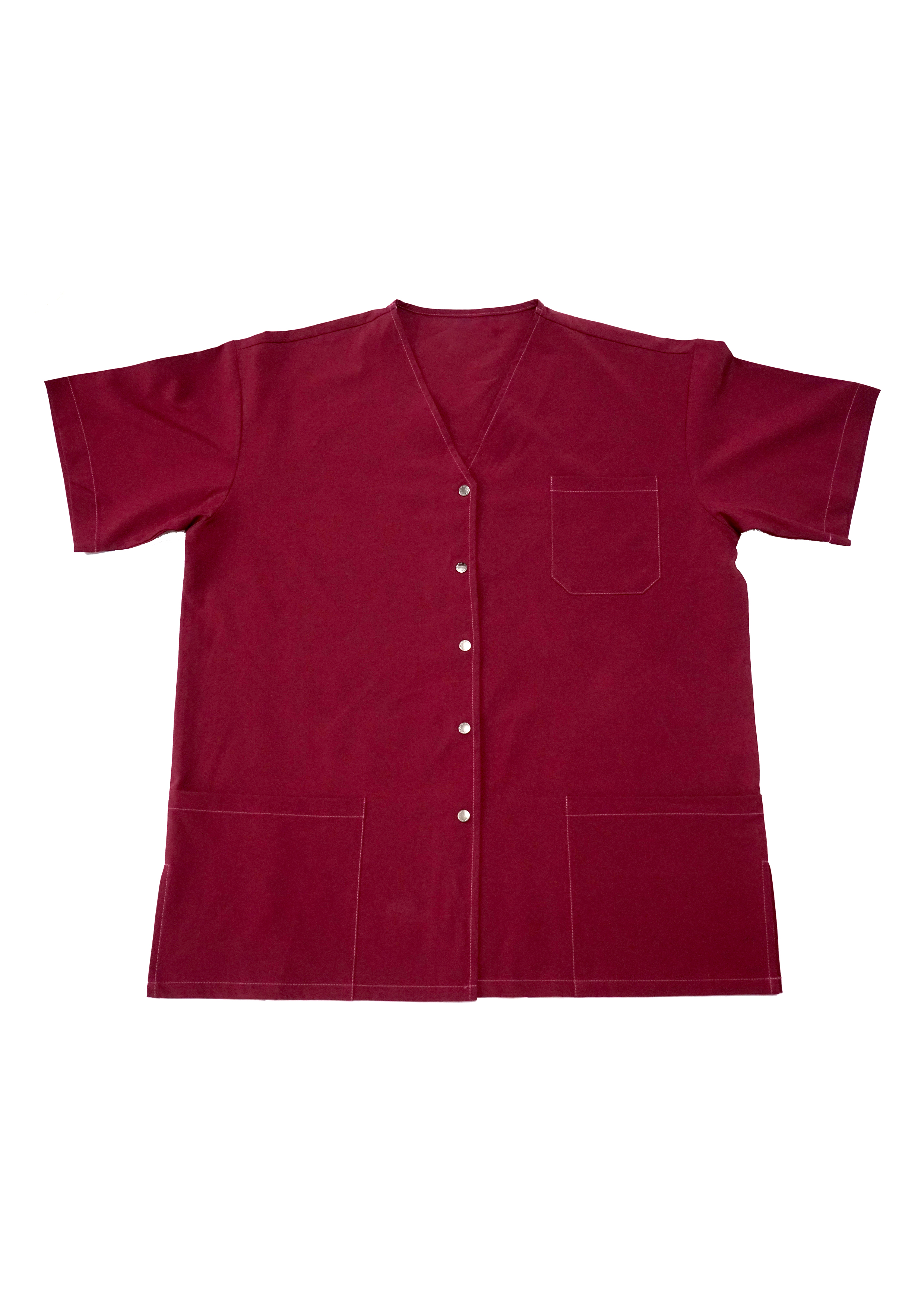 2024 Factory Wholesale Women's Nurse Uniform Short Sleeve V-Neck Top