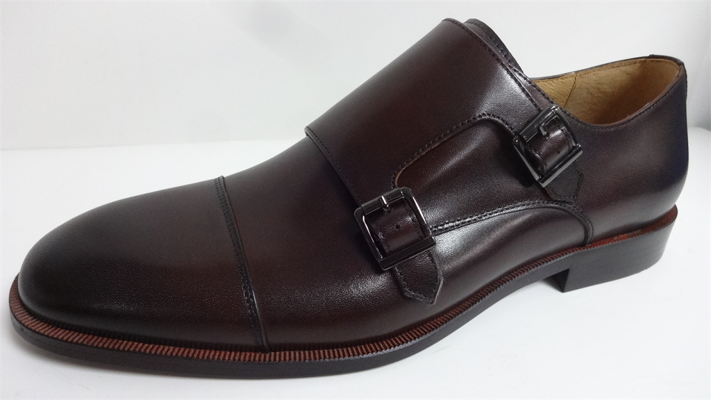 Basic leather hand changed color shoes
