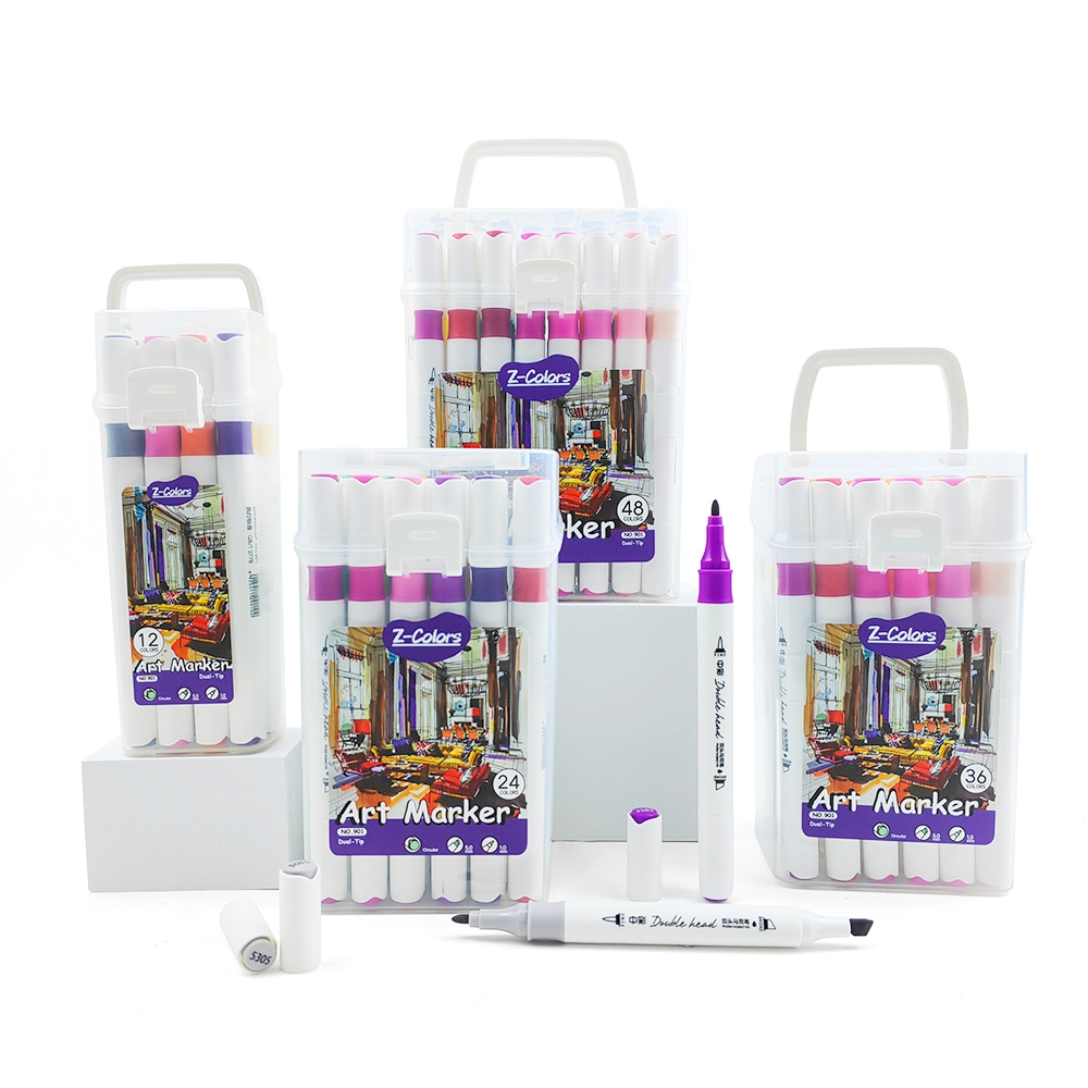 Z-Colors 901 Small Round Art Marker with dual-tip