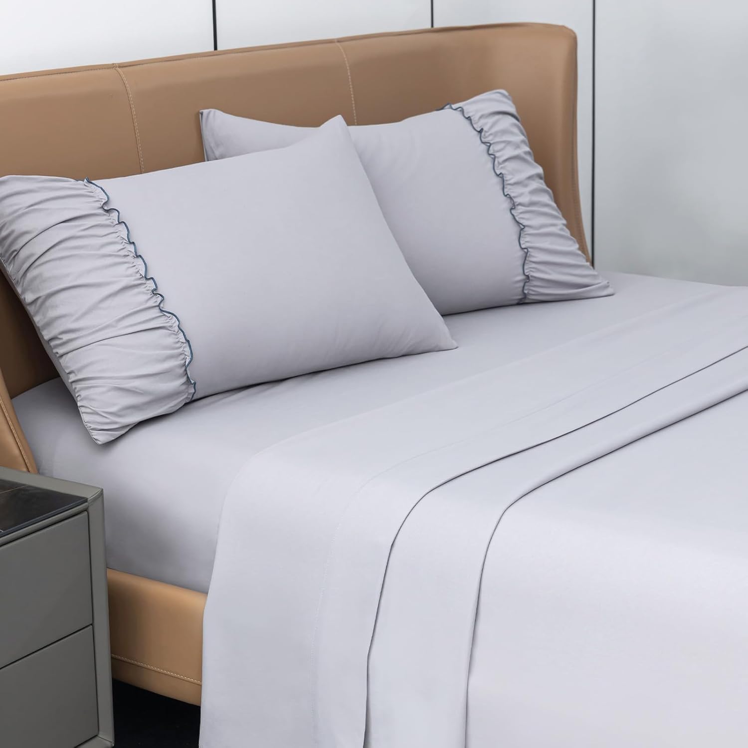 New design Highest Quality Microfiber Soft and Comfortable king fitted sheet set with 1800 Thread