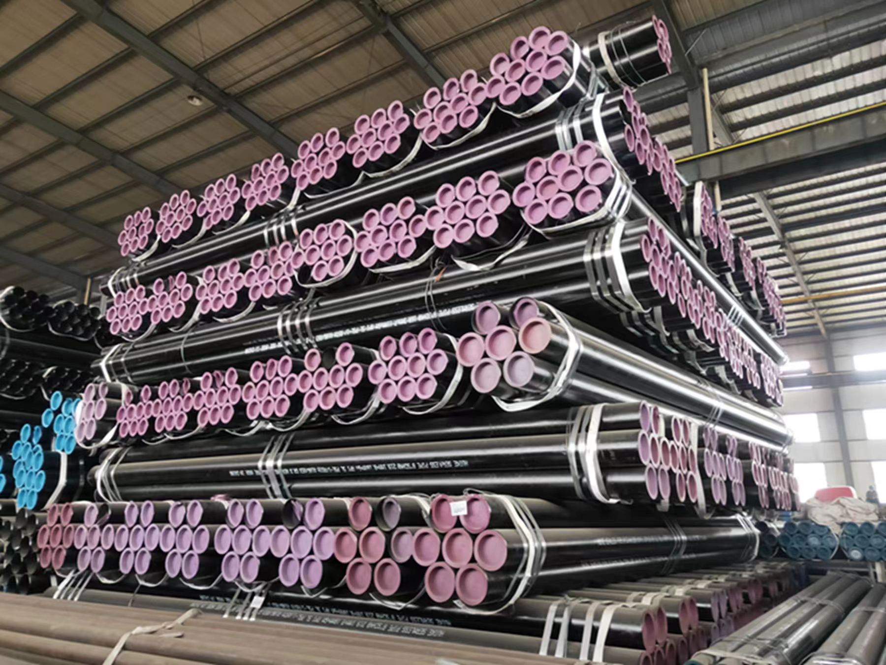 BAOLAI direct sale black paint seamless pipe in oil or gas