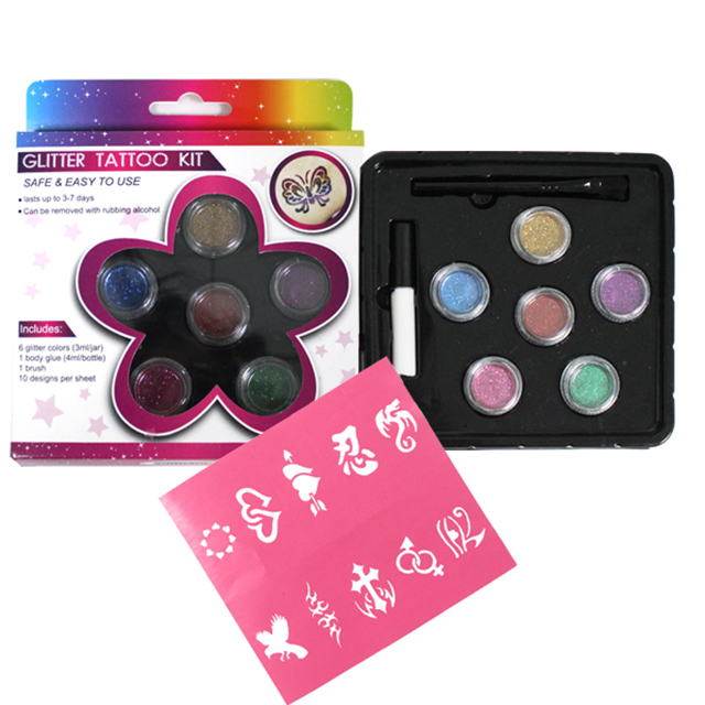 Glitter Tatoo Set