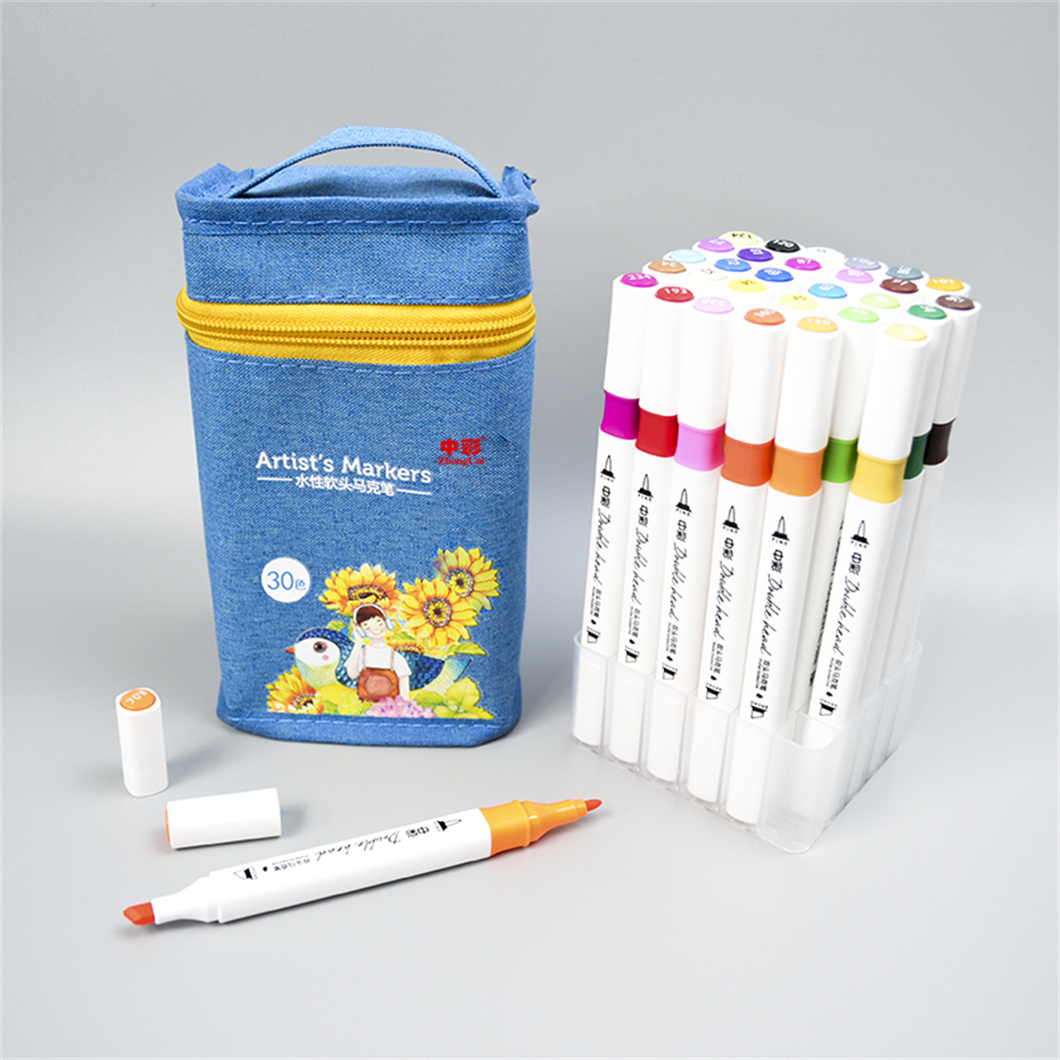 902NZ Square barrel dual tip Marker Pen