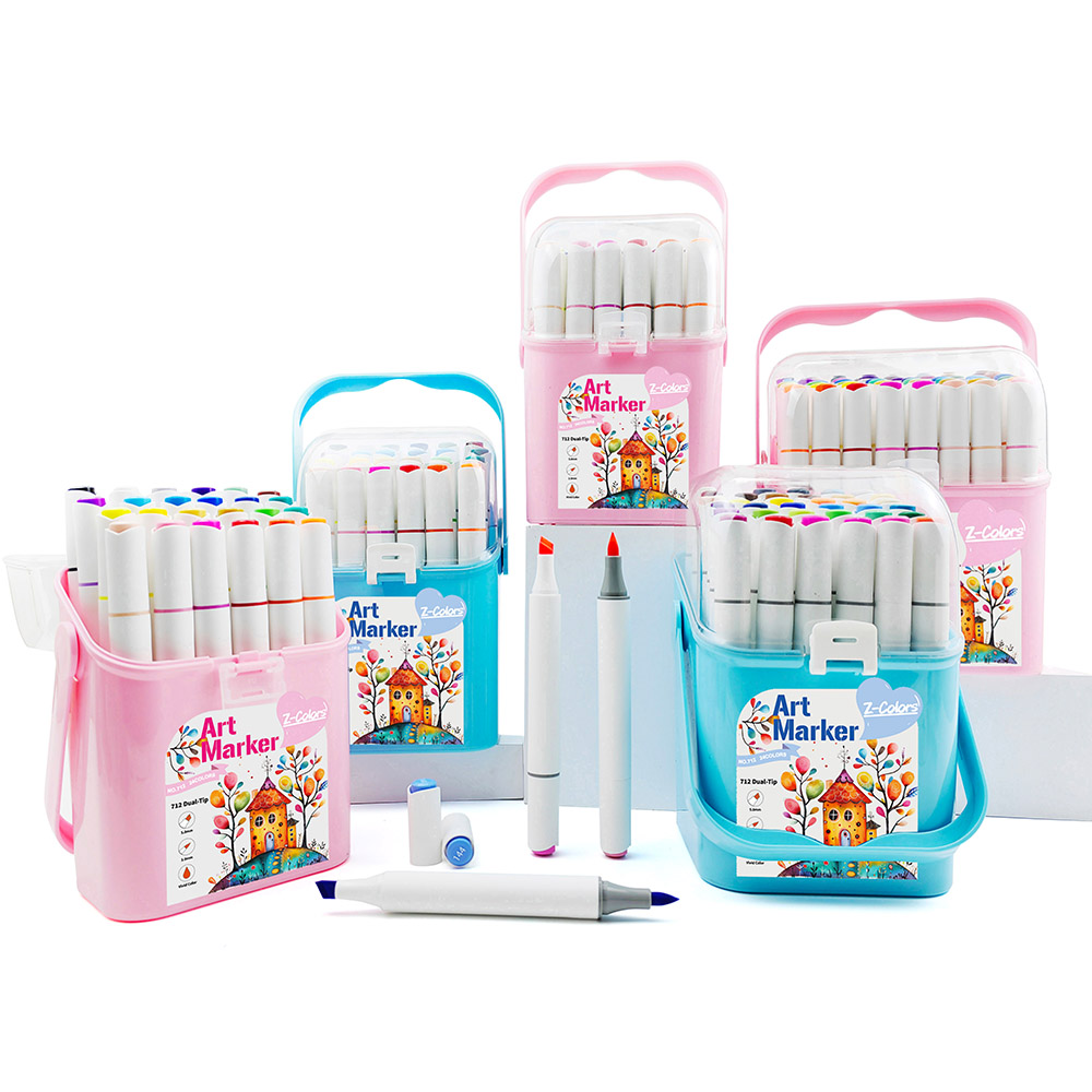 Z-Colors 712 Round Art Marker with dual-tip Factory wholesale customized