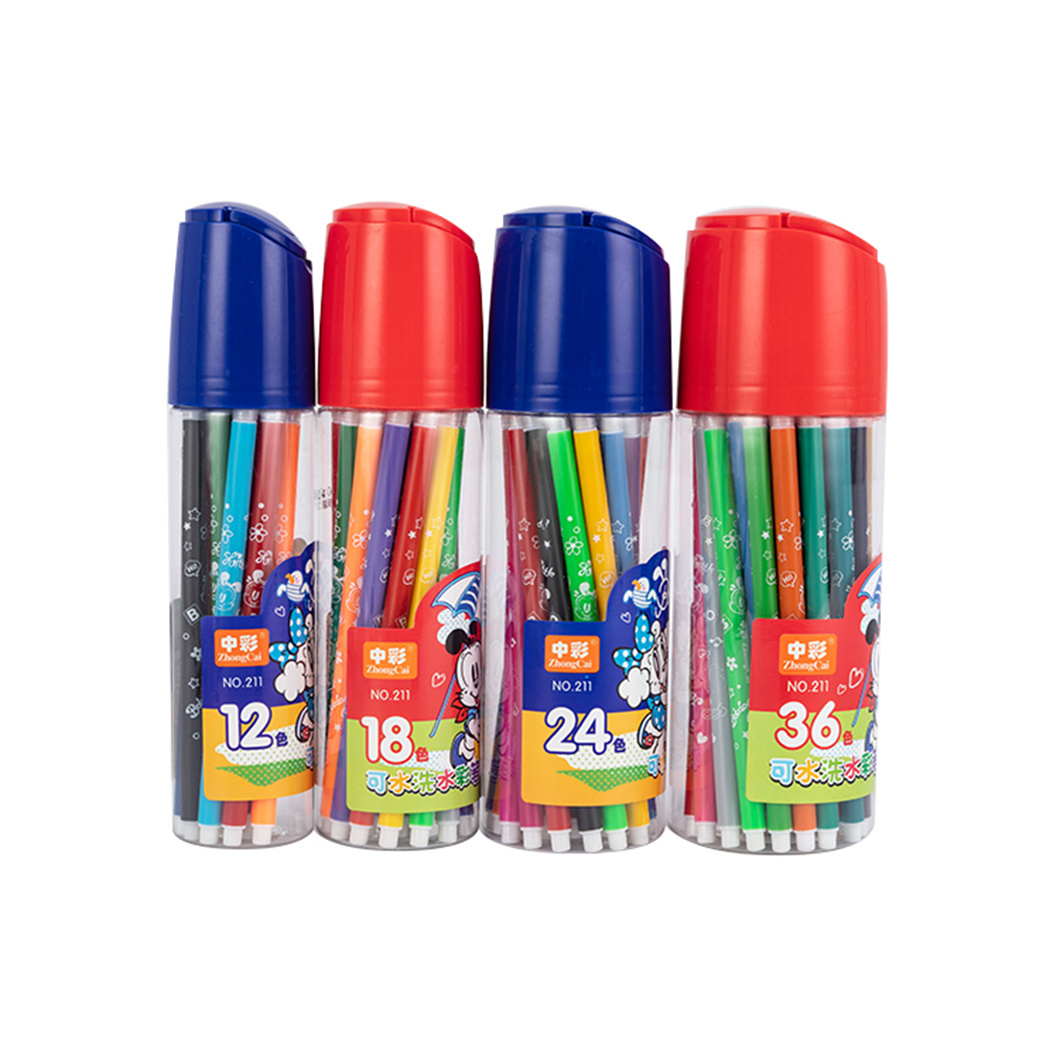 211 Round Barrel & Transparent Cap Color Marker