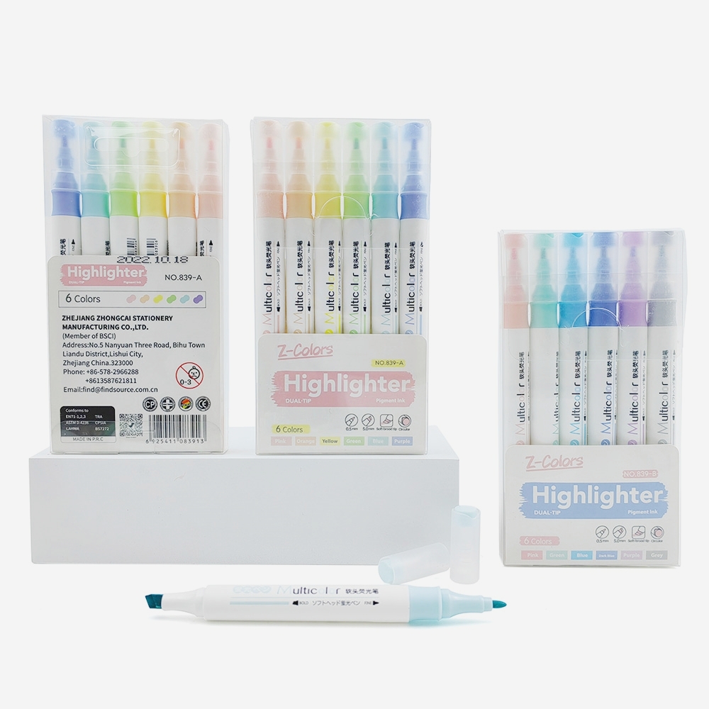 Z-Colors 839-6，highlighter marker，