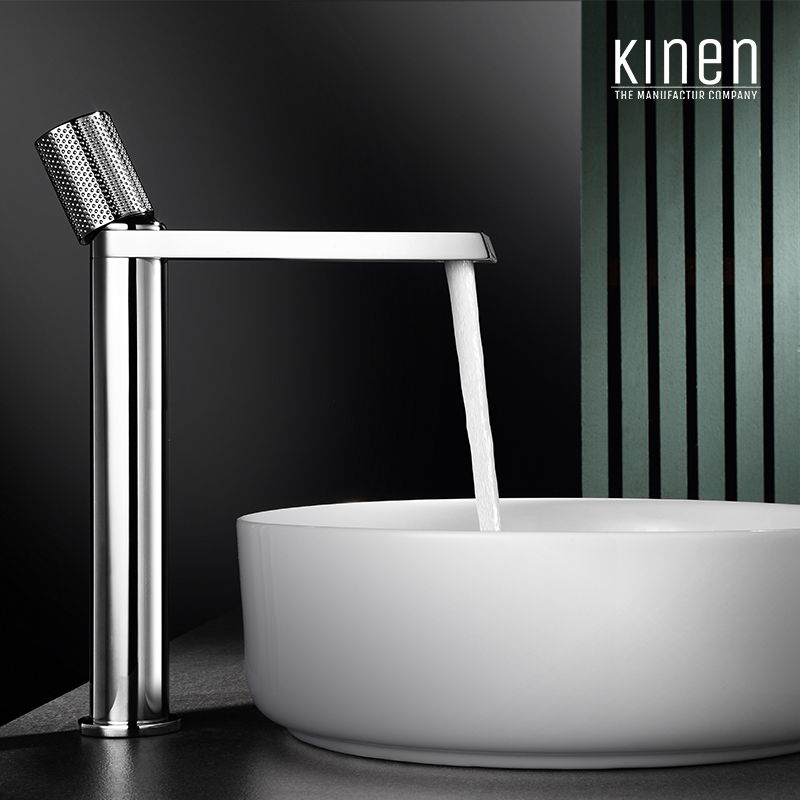Kinen Avenue Series Single Lever Tall Basin Mixer in Chrome
