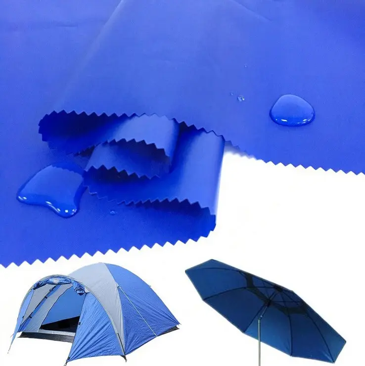 190T 210T Taffeta PVC Coated Fabrics Polyester Lining Fabric Ripstop Tent Raincoat Bag