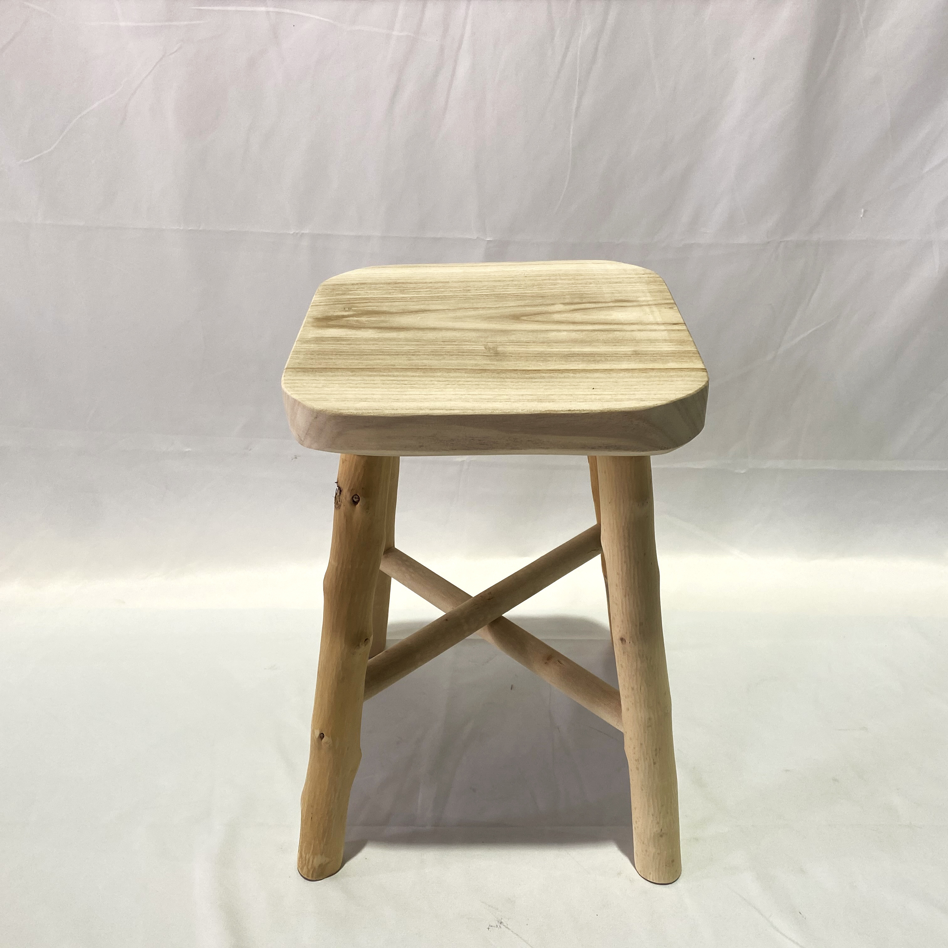 Living room wooden stool