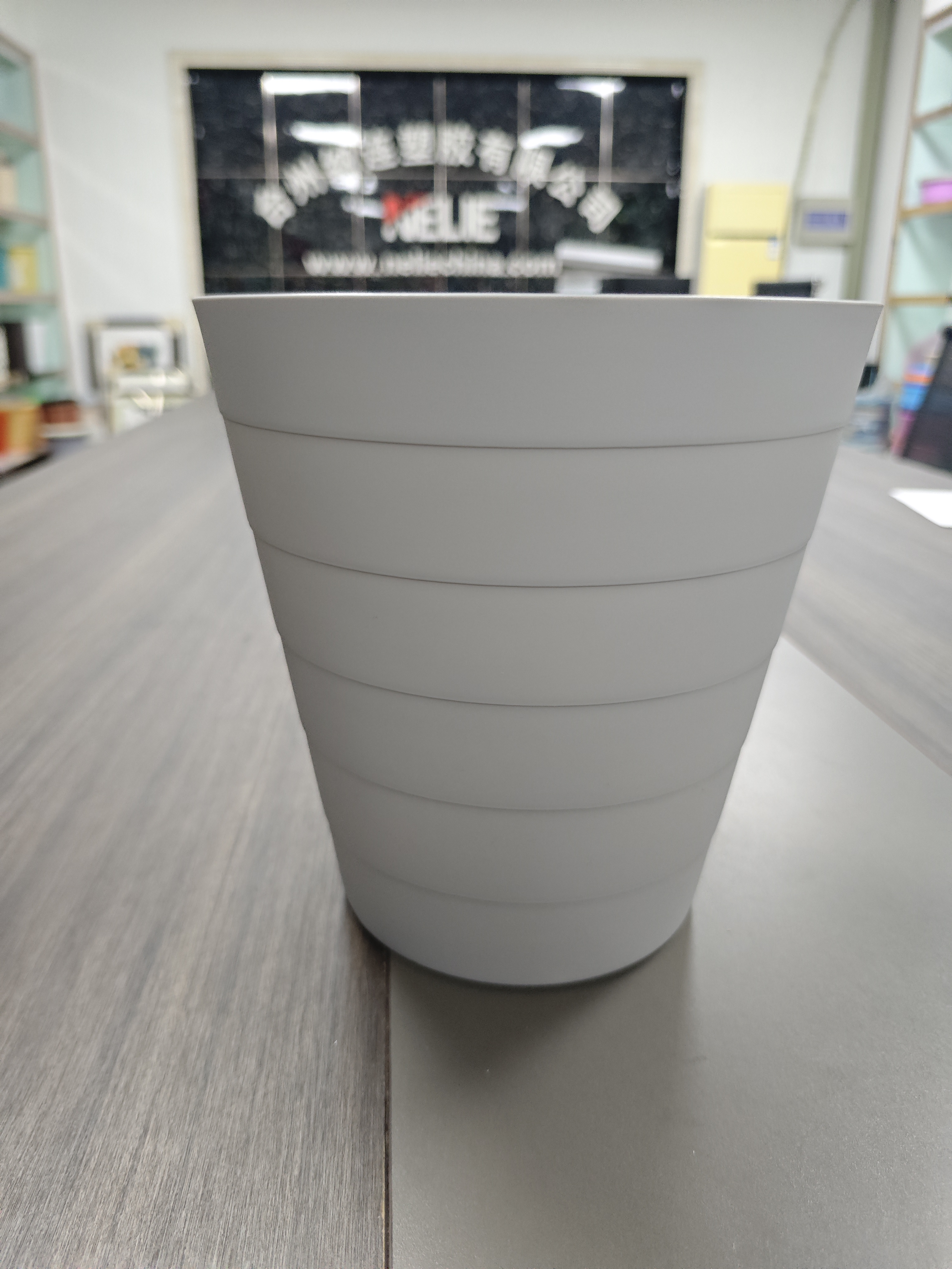 Plastic trashcan