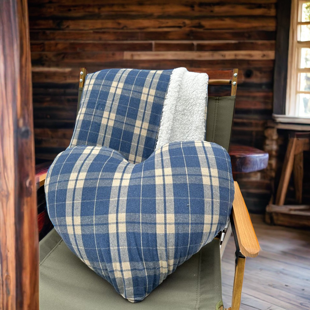 2 in 1 love shape pillow blanket
