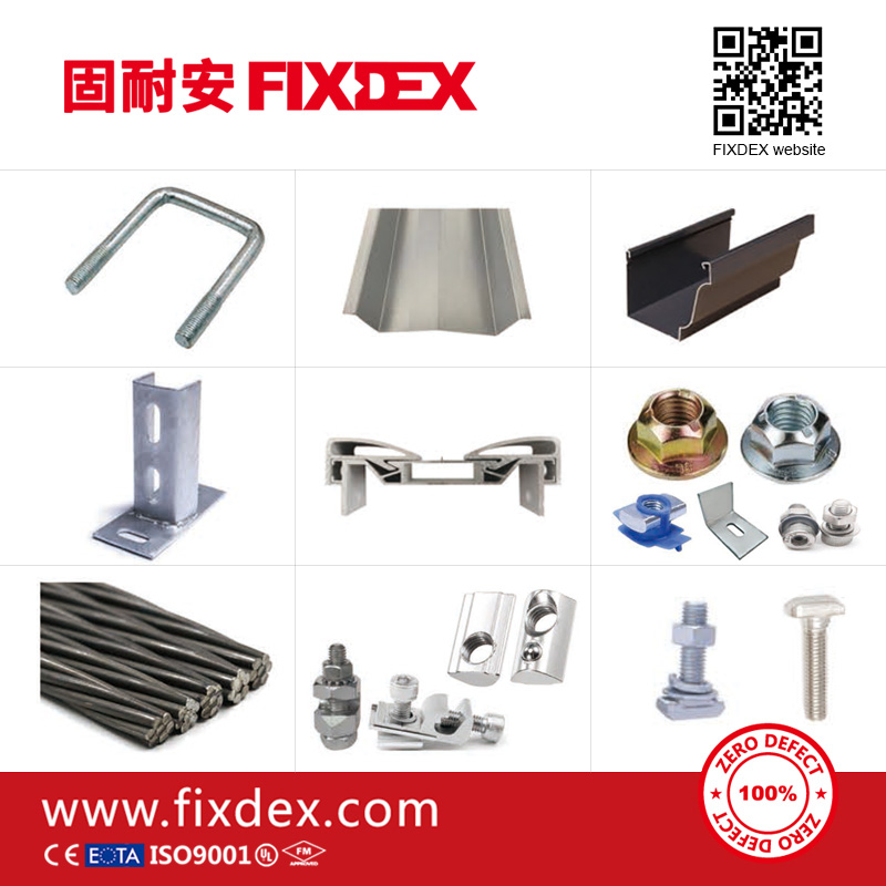 Solar Panel Module Brackets Customized Aluminum Solar End Mid Clamp For Solar Rack Mounting System