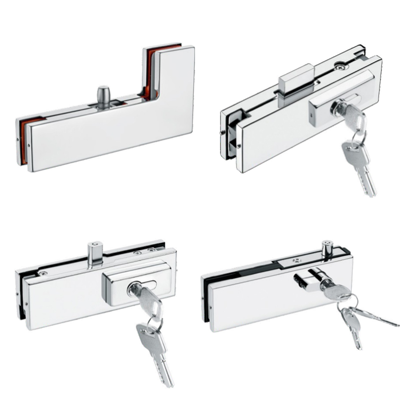 Glass door patch fitting