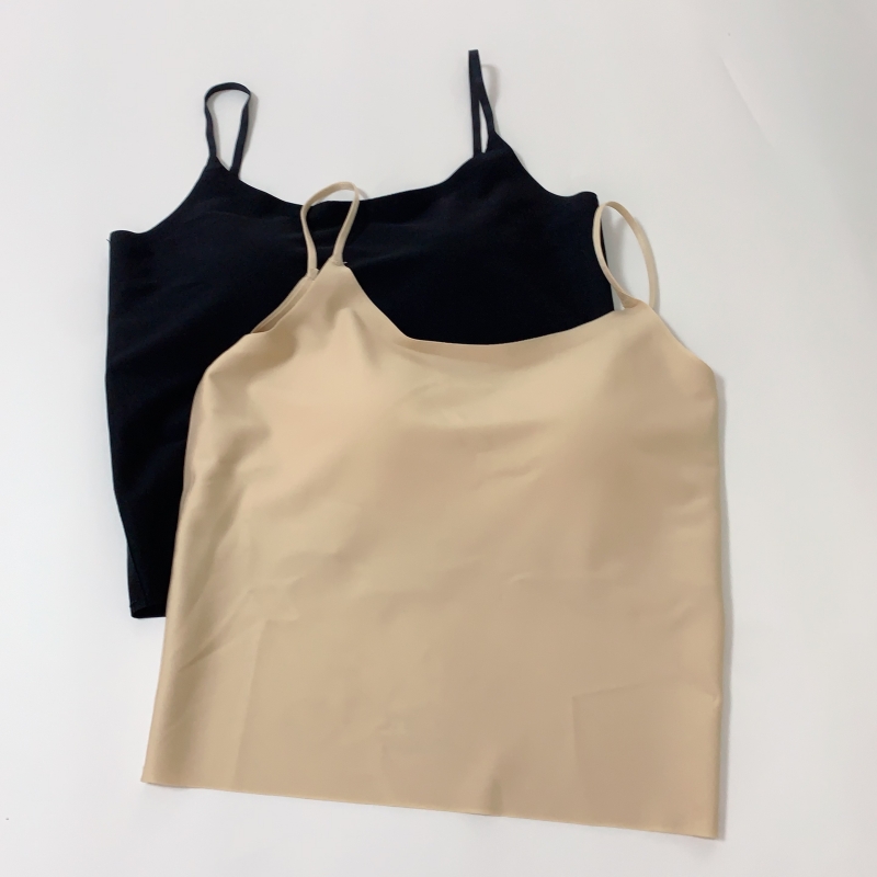 Ice silk camisole breathable one-piece seamless underwear