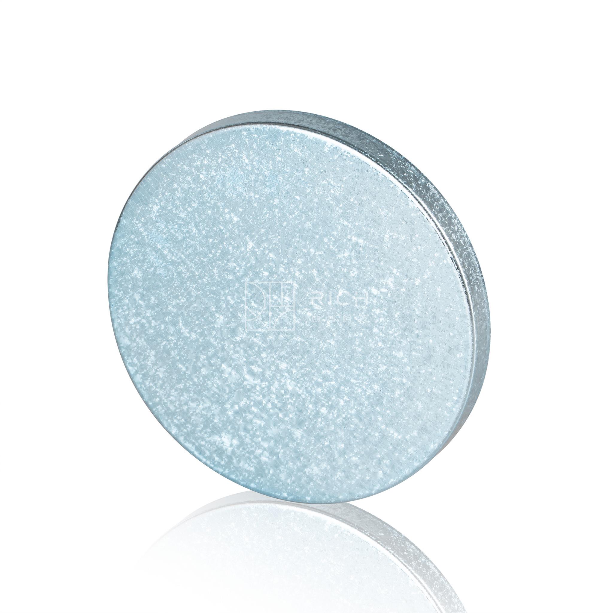 UV Plating Cracking Blue Iron Candle Jar Lid