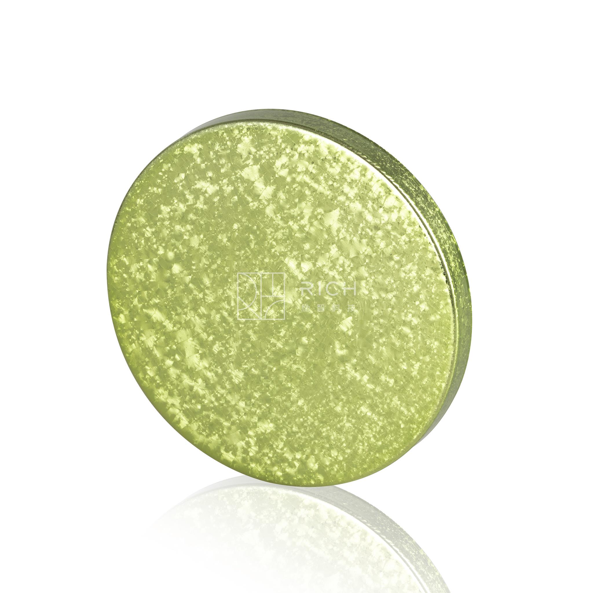 UV Plating Cracking Green Iron Candle Jar Lid