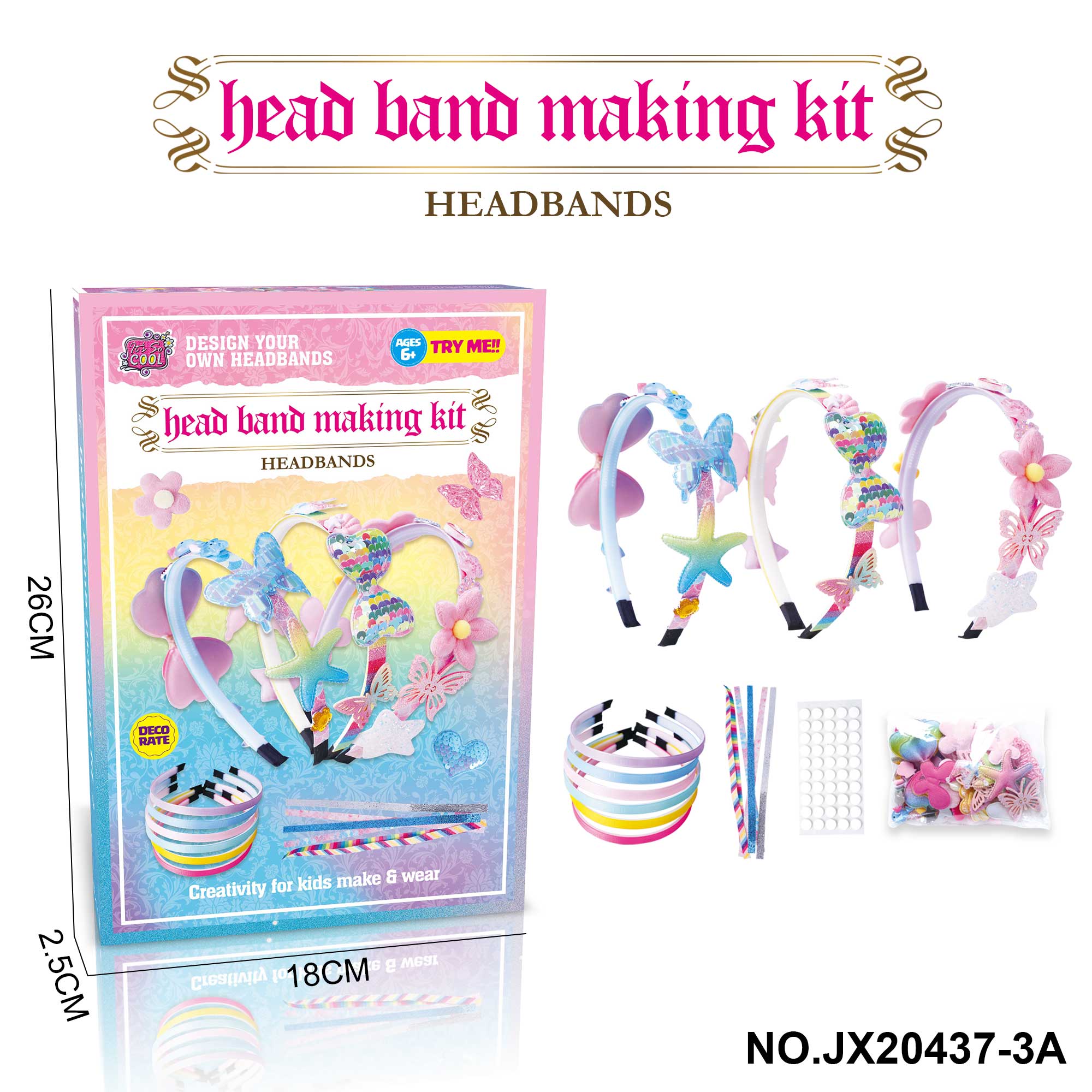 DIY Headband - Mixed set (6 pieces)