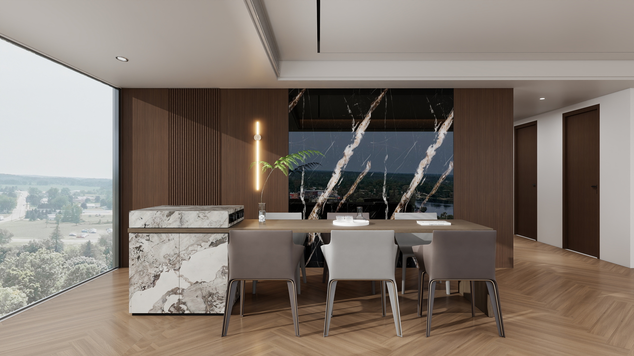 Carbon Crystal Wall Panel