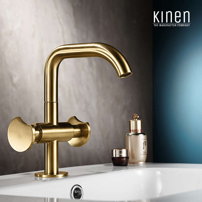 Kinen Elite Series Double Lever Basin Mixer in Chrome