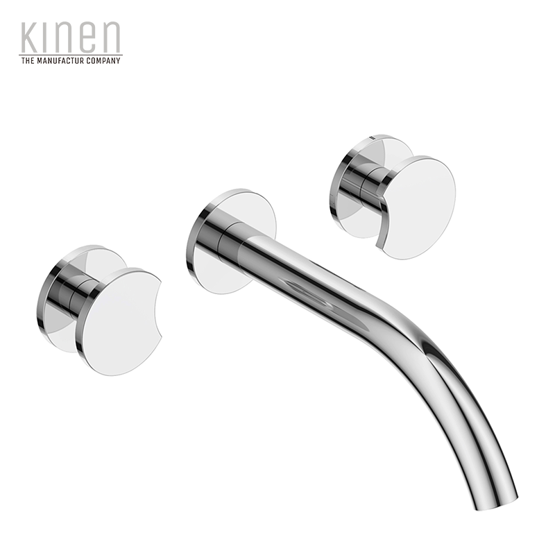 Kinen Elite Series Double Lever Basin Mixer For Concealed Installation in Chrome