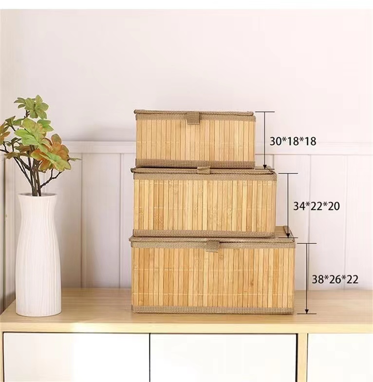 Bamboo storage basket
