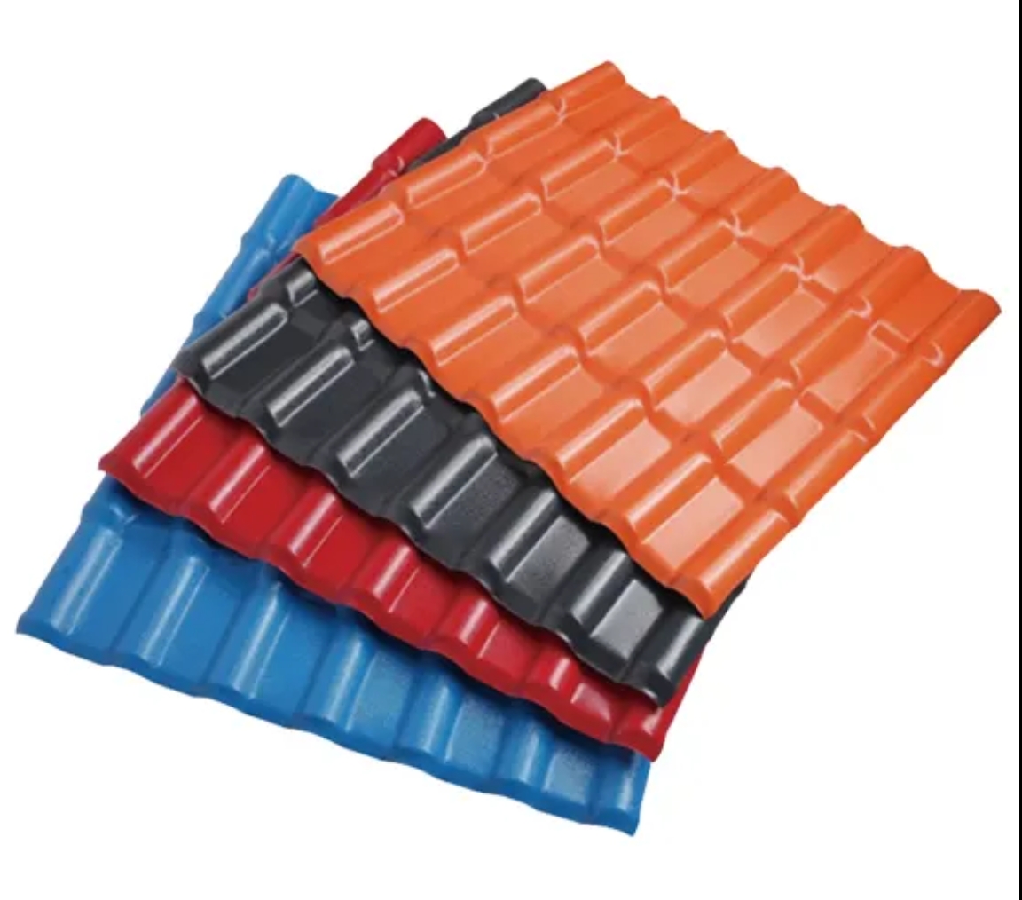 Synthetic resin roof tile
