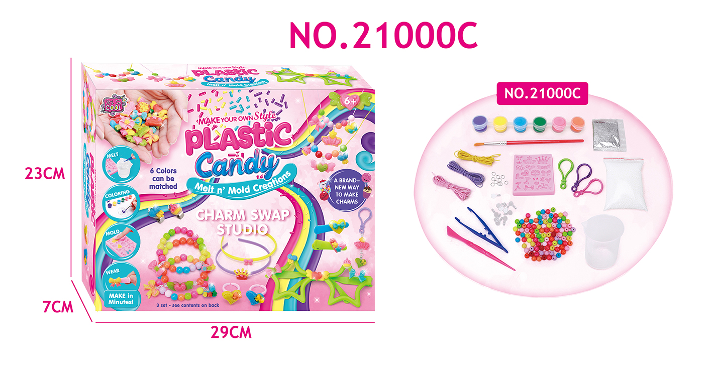 DIY modeling plastic jewelry