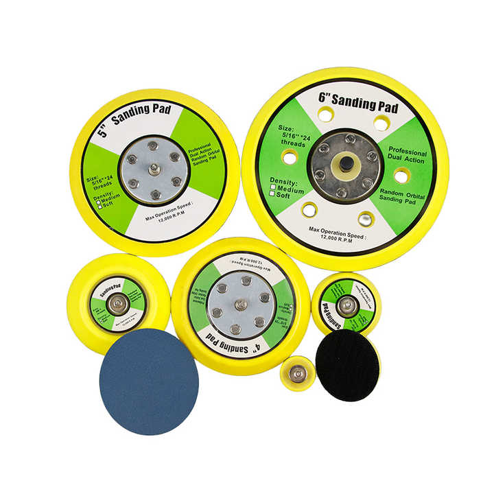 Pneumatic Sanding Pad Hook and Loop Polishing Sand Pad for Pneumatic Random Orbital Sander
