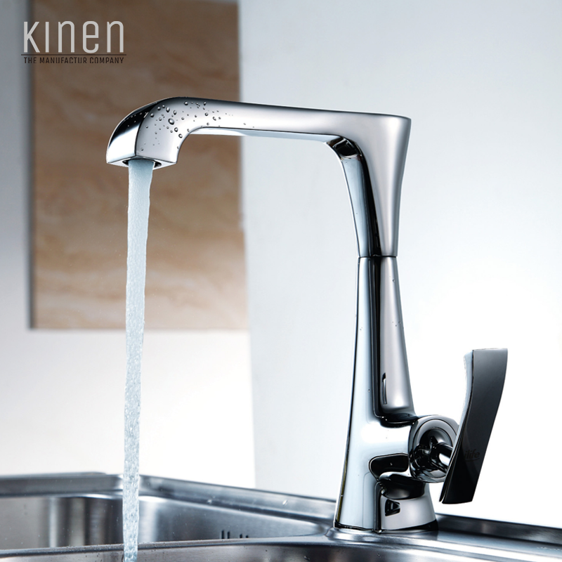Kinen Triumph Series Single Lever Kitchen Mixer in Chrome