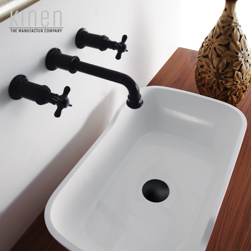 Kinen Danube Series Double Lever Basin Mixer For Concealed Installation in Chrome