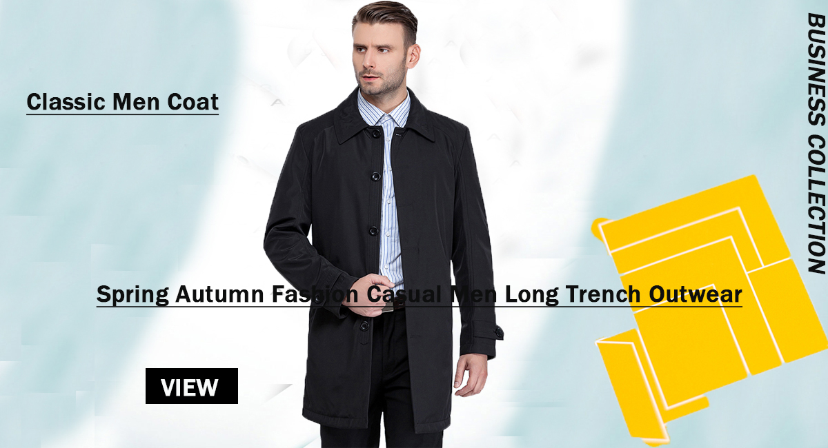 CITY CLASS CC1061 Spring Autumn Casual Men Trench Coat Waterproof for Male