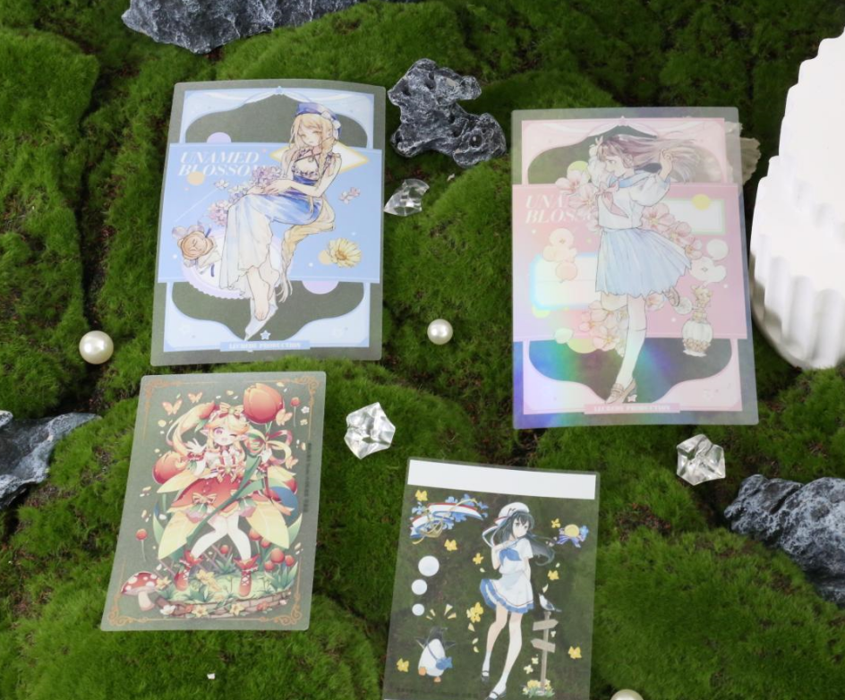 sticker transfer card