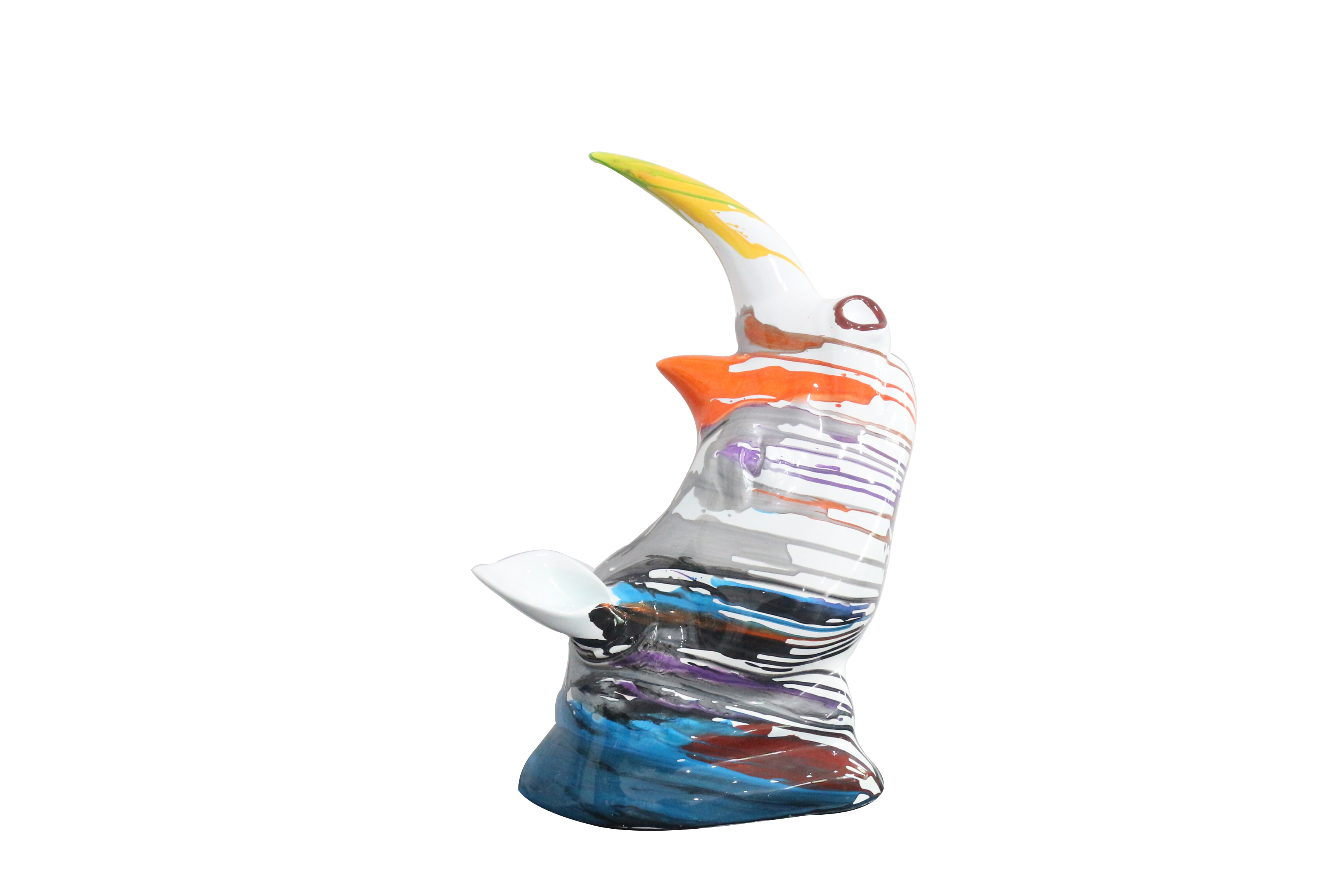 Sculpturecolorful /rhino head