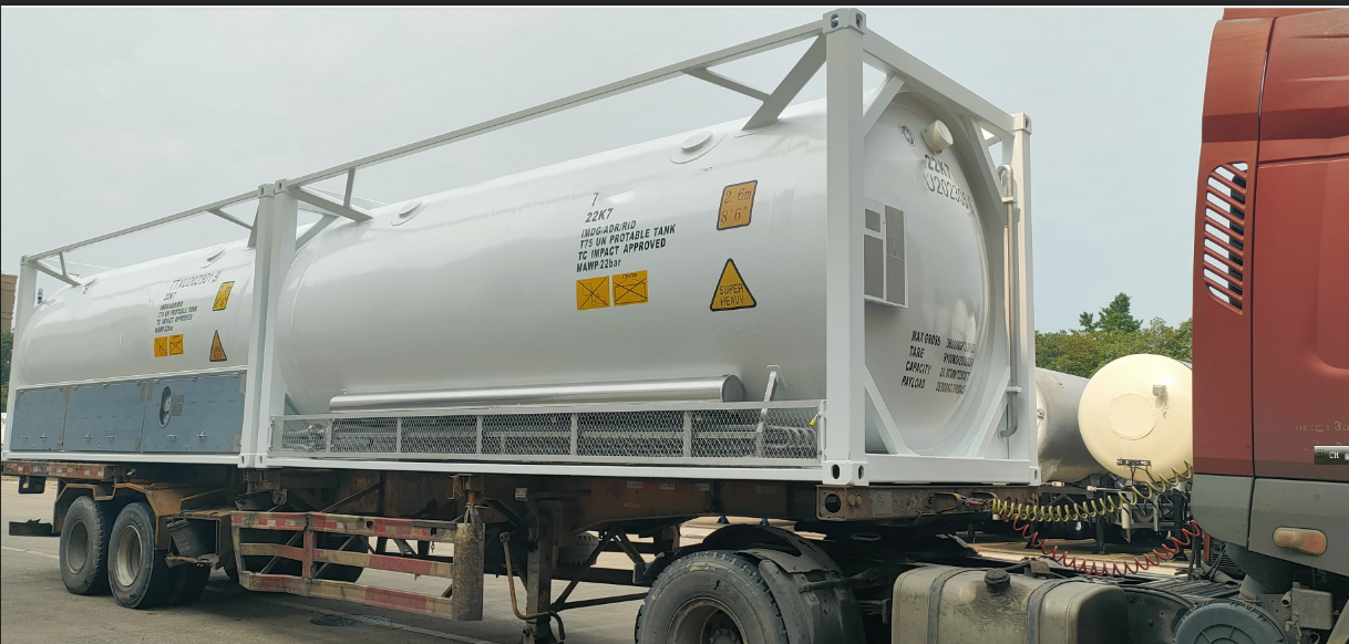 T75 ISO Tank Container, T50 ISO Tank, 20ft Tank Container Cryogenic CO2 Storage Tank