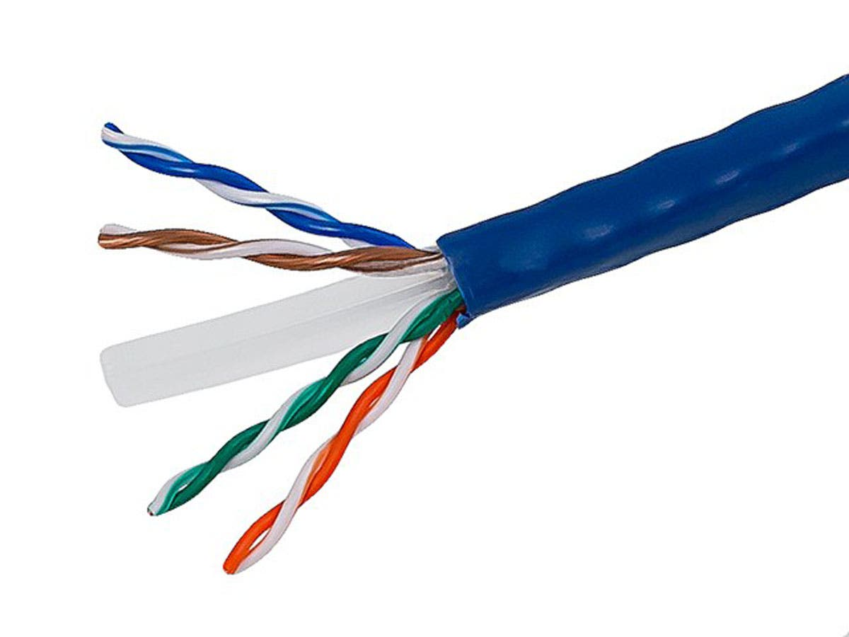 Bulk Solid Cat6 Black Ethernet Cable LAN cable Coiled