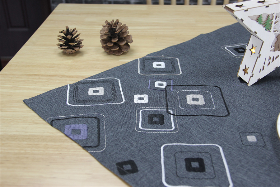 Embroidered table cloth