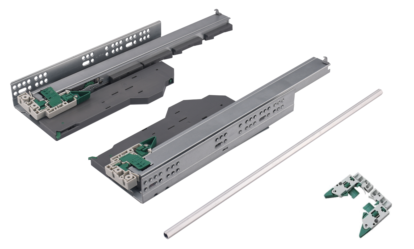 Full Extension Soft-Closing & Push-Open Synchronized Concealed Undermount Slide 3D Adjustment