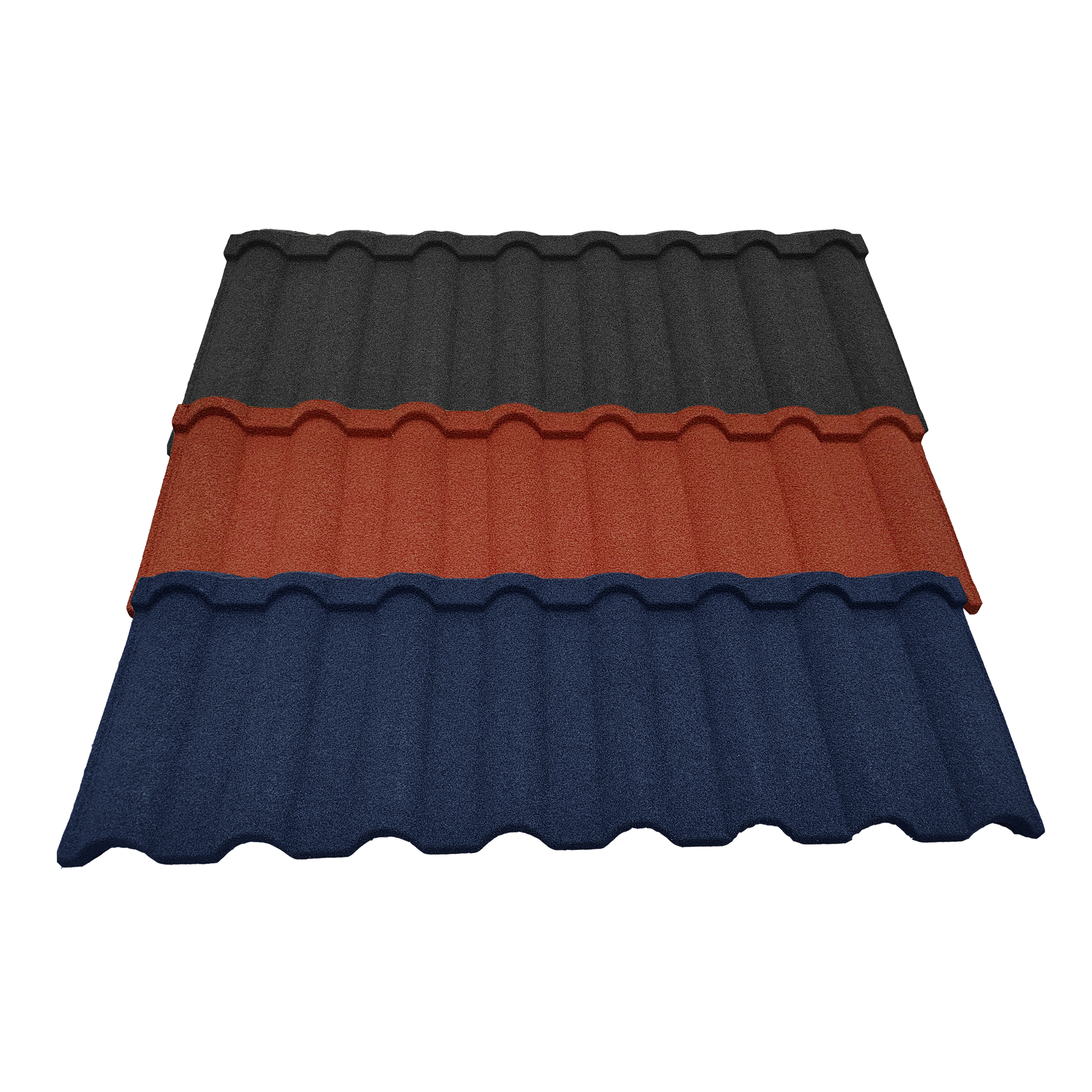 color stone metal tile