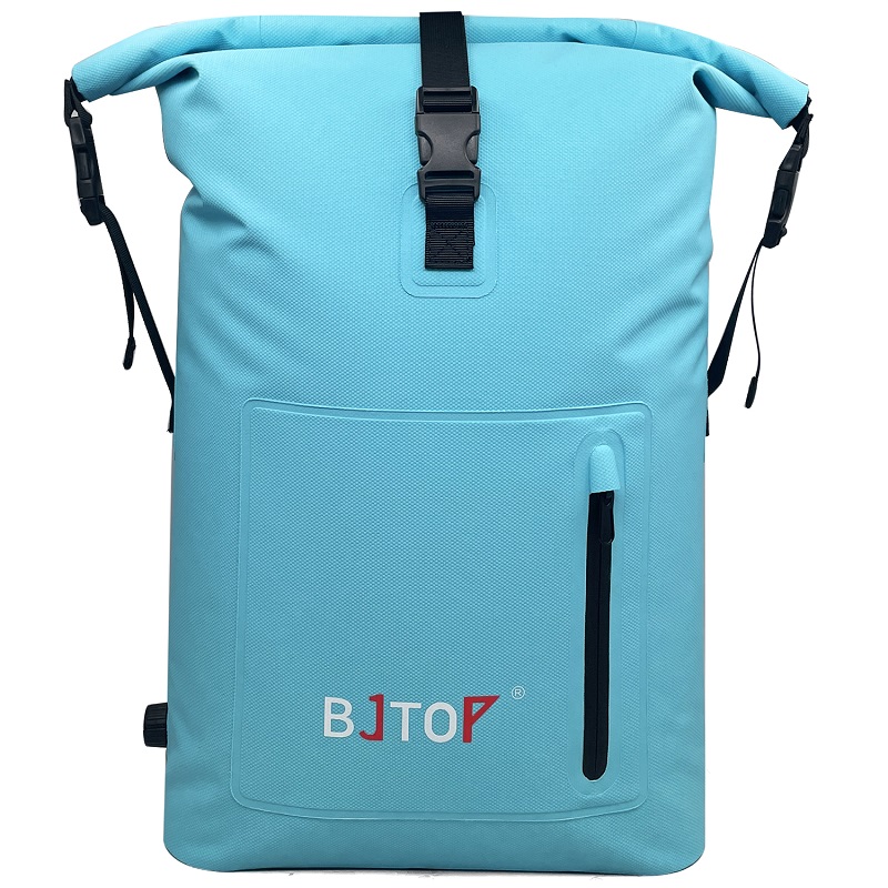BJTOP Custom Adjustable Casual Daypack Waterproof Outdoor Travel Roll Top Cooler Backpack