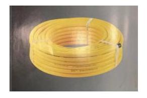 Stainless steel corrugated hose for gas delivery