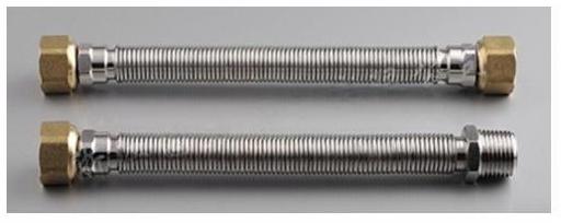 Stainless steel corrugated hose for mobile gas appliances connection