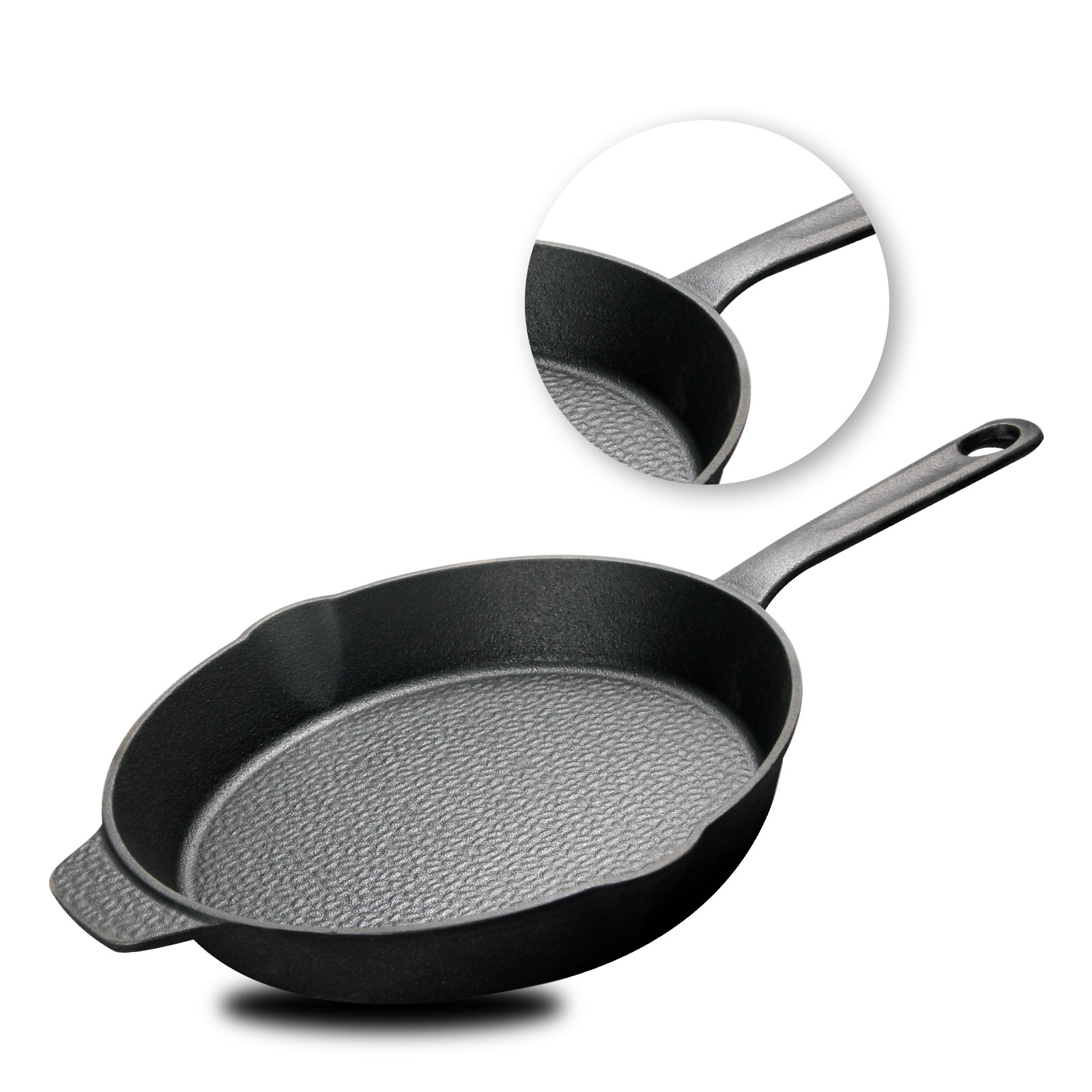Huabang stone pattern non-stick cast iron frying pan