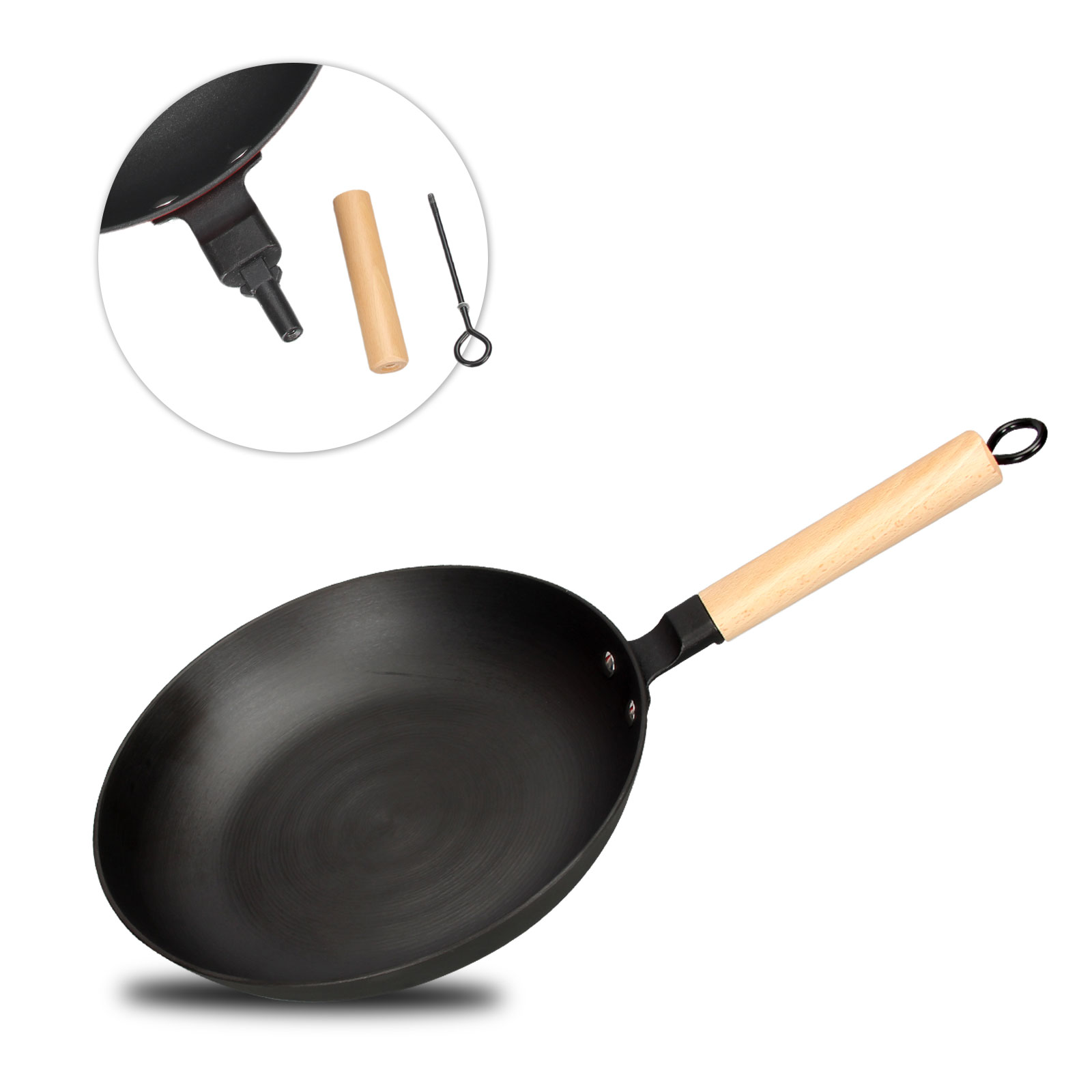 Huabang vegetable oil poly ring non-stick frying pan
