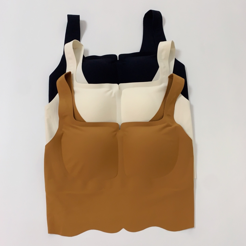 Ladies' trackless underwear gather for exercise breathable bras without steel rings
