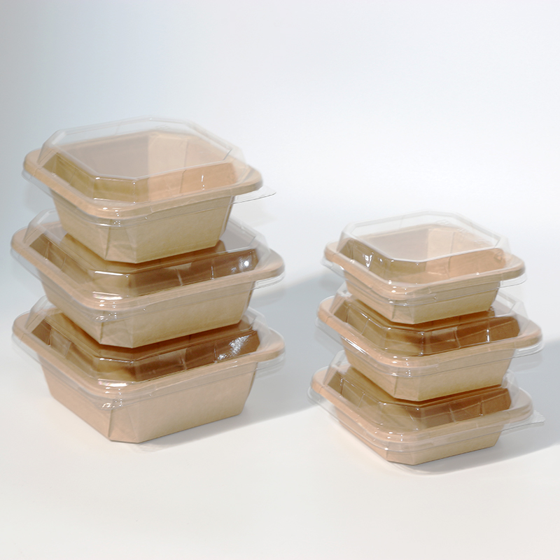 Take away kraft paper food container