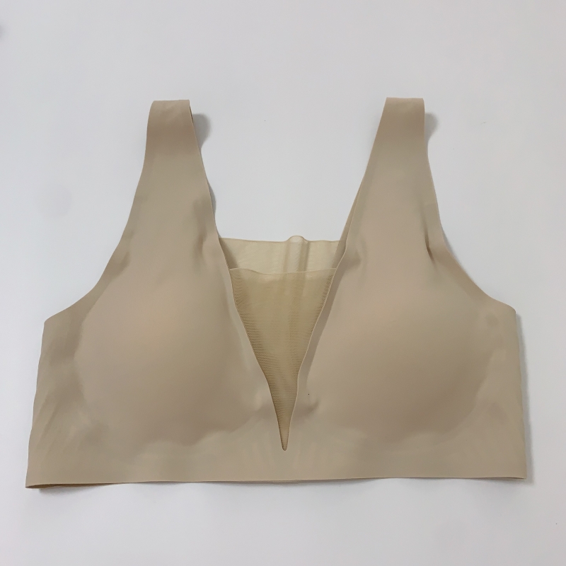 Deep V bra Women's seamless, underwire bra