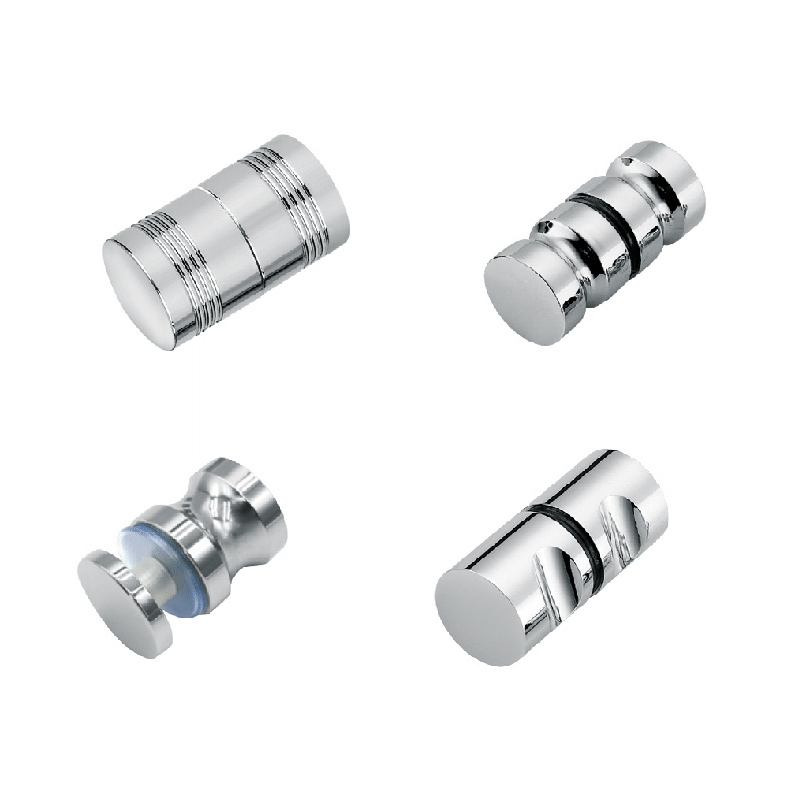 Shower glass door door knob