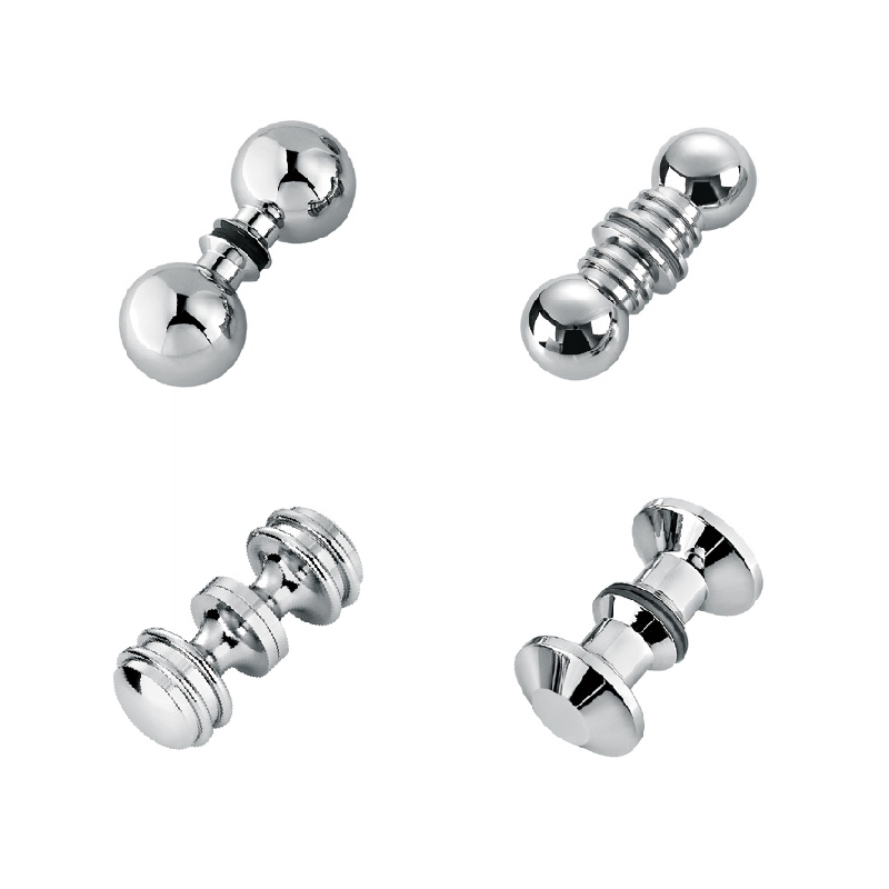 Shower glass door door knob